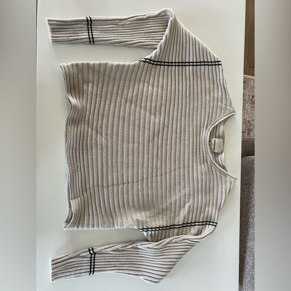 Striped Gray Sweater